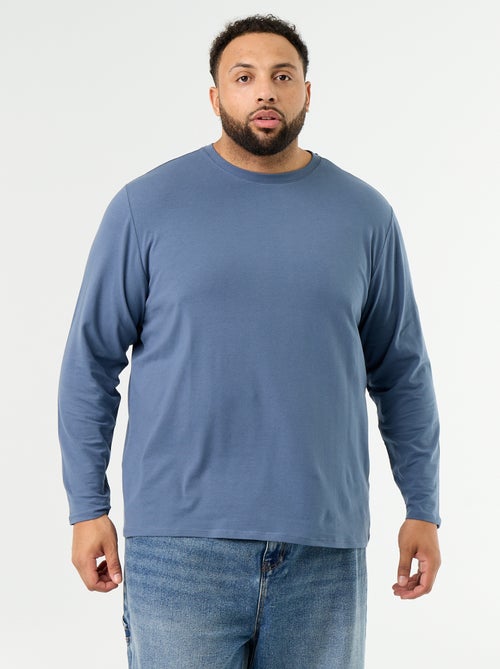 T-shirt en jersey uni manches longues - Kiabi T-shirt en jersey uni manches longues - Kiabi