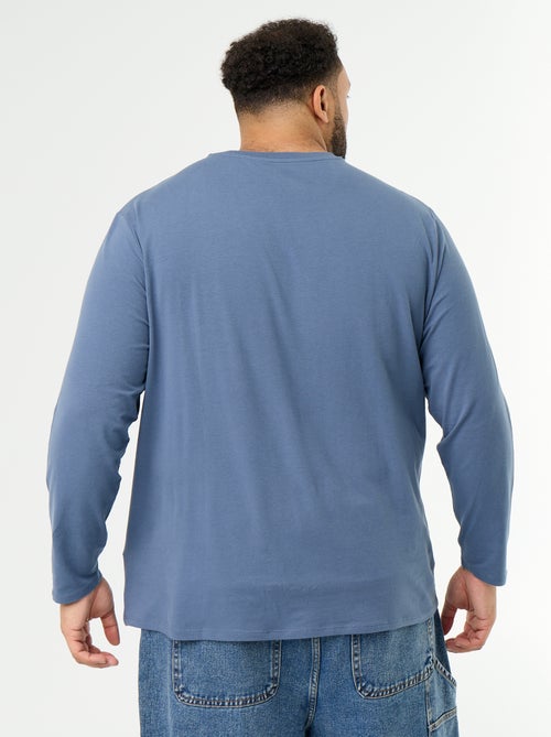 T-shirt en jersey uni manches longues - Kiabi T-shirt en jersey uni manches longues - Kiabi
