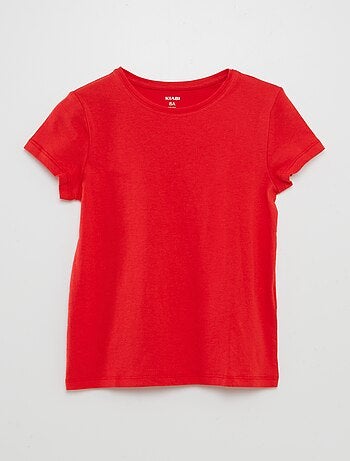 T-shirt en jersey uni