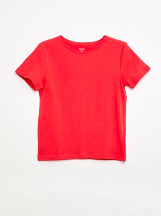 T-shirt en jersey uni