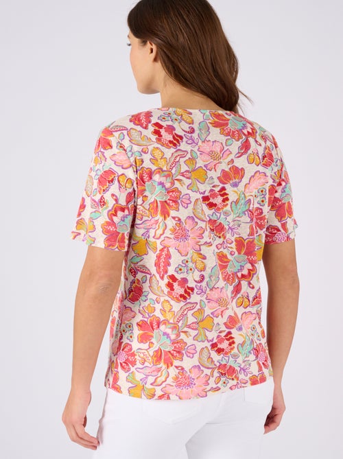 T-shirt en lin mélangé - Damart - Kiabi T-shirt en lin mélangé - Damart - Kiabi