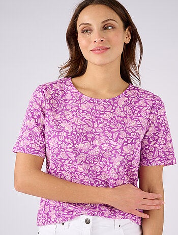 T-shirt en lin mélangé - Damart