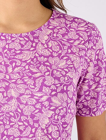 T-shirt en lin mélangé - Damart
