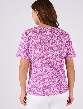 T-shirt en lin mélangé - Damart