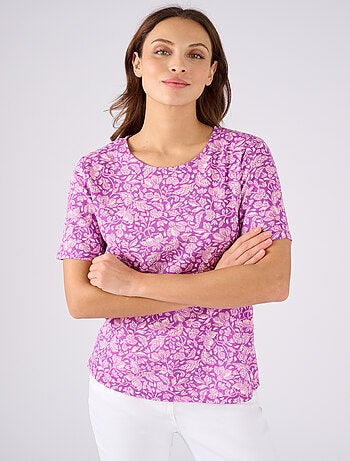 T-shirt en lin mélangé - Damart