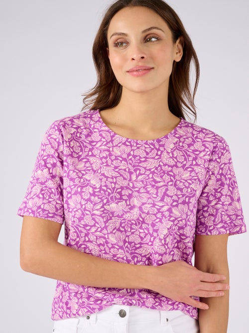 T-shirt en lin mélangé - Damart - Kiabi