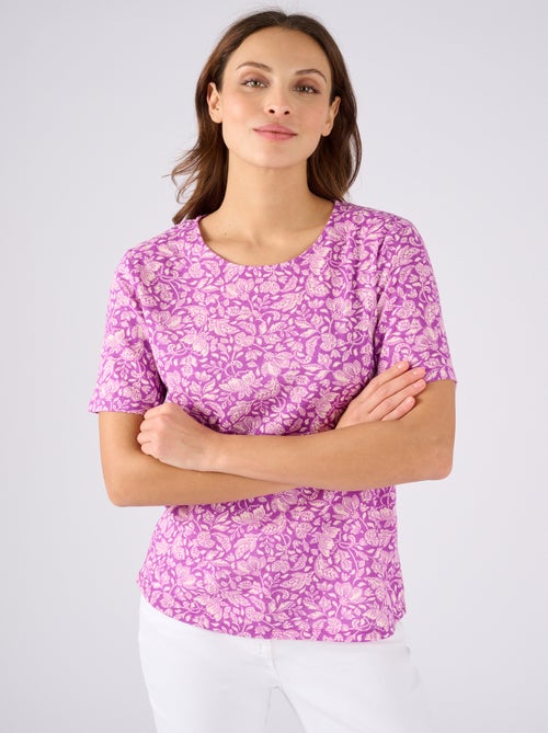 T-shirt en lin mélangé - Damart - Kiabi