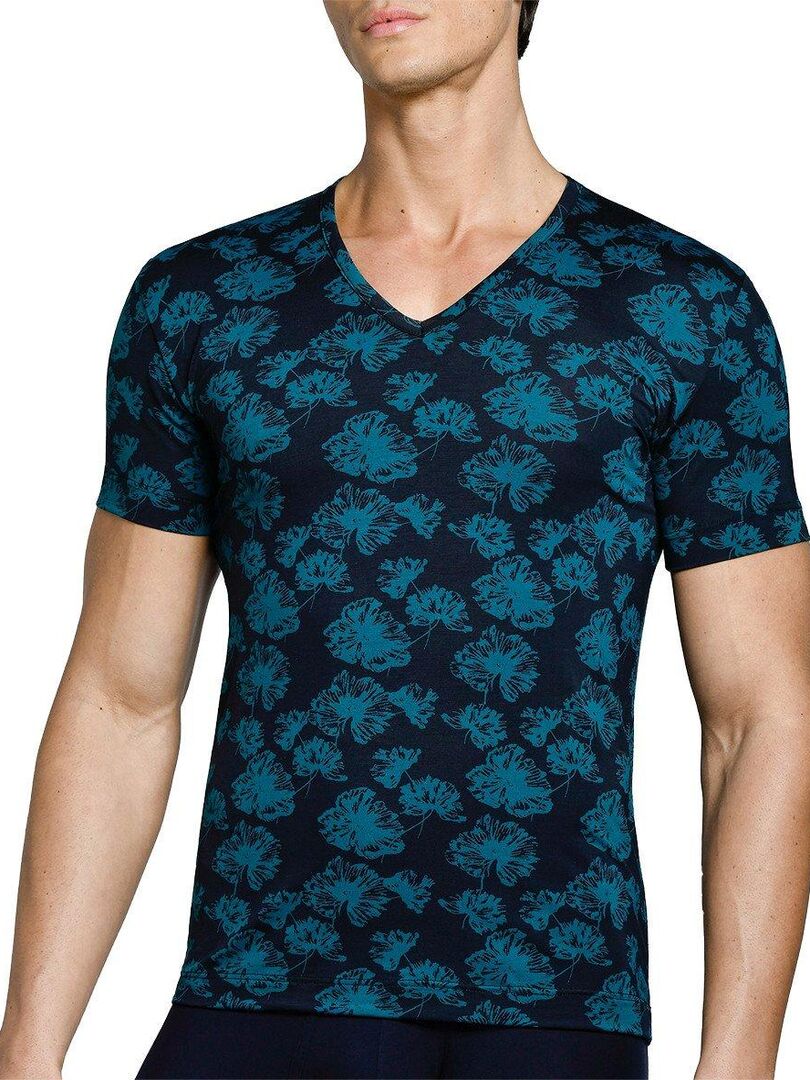 T-shirt en lyocell imprimé floral I am Guardian Bleu - Kiabi