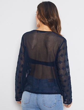 T-shirt en macramé - Kiabi