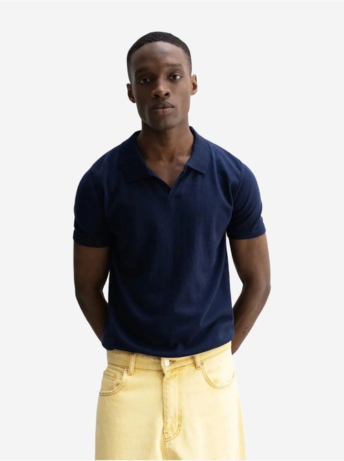 T-shirt en maille à col polo uni giesto - Kiabi T-shirt en maille à col polo uni giesto - Kiabi