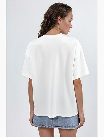 T-shirt en maille à col rond oversize hiccup