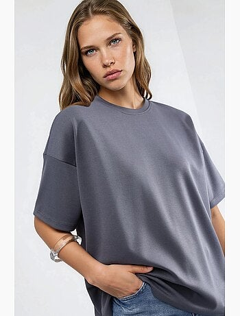 T-shirt en maille à col rond oversize hiccup