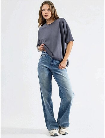 T-shirt en maille à col rond oversize hiccup