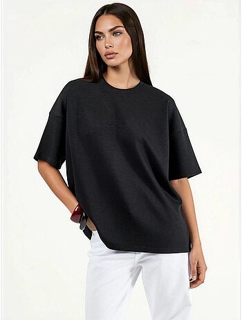 T-shirt en maille à col rond oversize hiccup