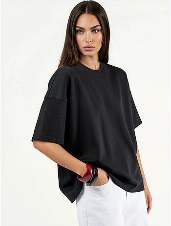 T-shirt en maille à col rond oversize hiccup