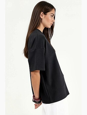 T-shirt en maille à col rond oversize hiccup