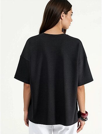 T-shirt en maille à col rond oversize hiccup