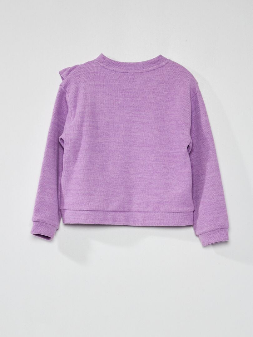 T-shirt Fille Matalan 4 Ans - Violet Motif Géométrique, Coton Doux Col Rond