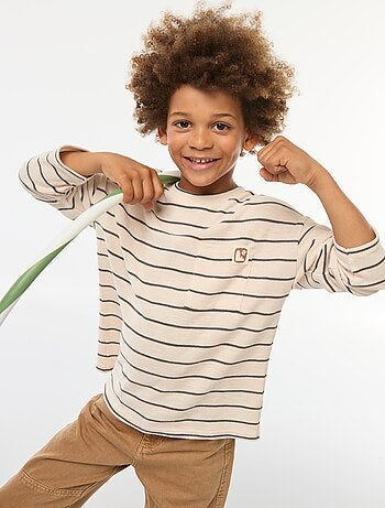 T-shirt en maille à rayures