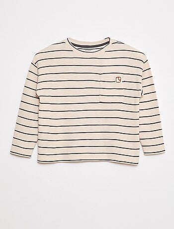 T-shirt en maille à rayures