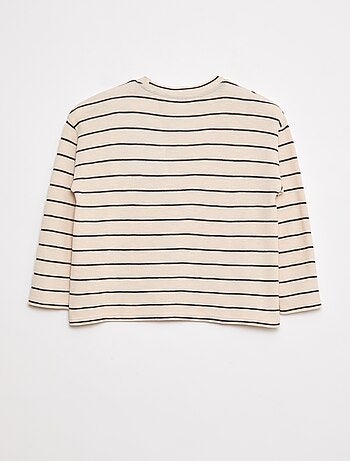 T-shirt en maille à rayures