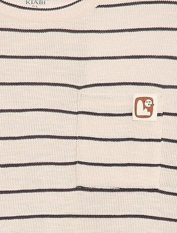 T-shirt en maille à rayures