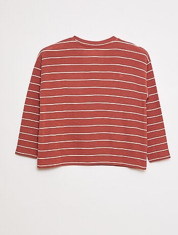 T-shirt en maille à rayures