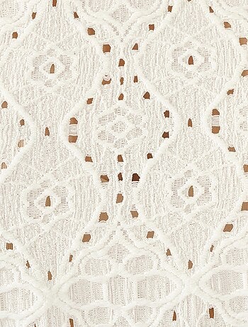 T-shirt en maille ajourée effet dentelle - Damart