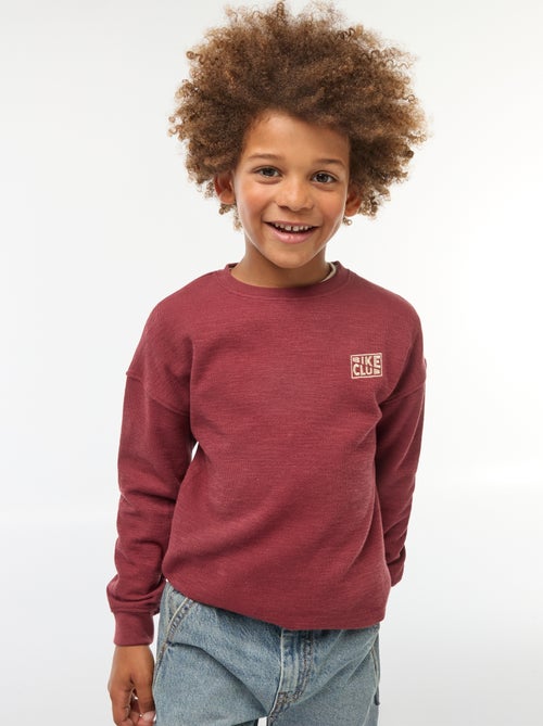T-shirt en maille avec broderie - Kiabi