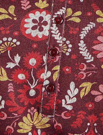 T-shirt en maille chaude jacquard - Damart