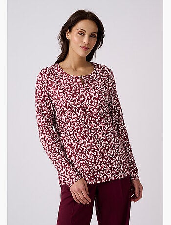 T-shirt en maille chaude toucher peau de pêche - Damart