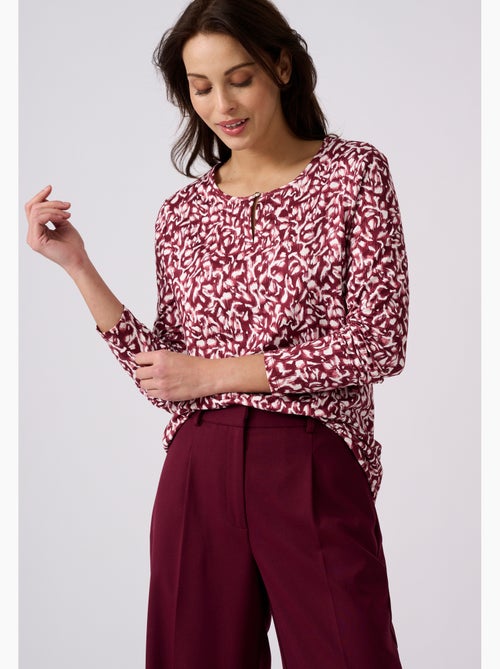 T-shirt en maille chaude toucher peau de pêche - Damart - Kiabi