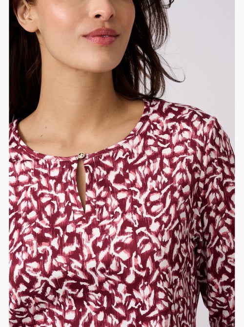 T-shirt en maille chaude toucher peau de pêche - Damart - Kiabi
