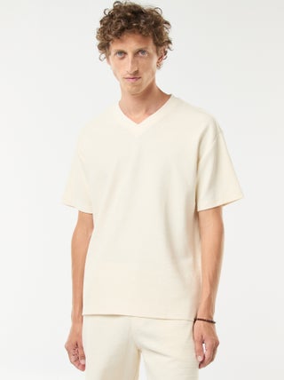 T-shirt en maille col V