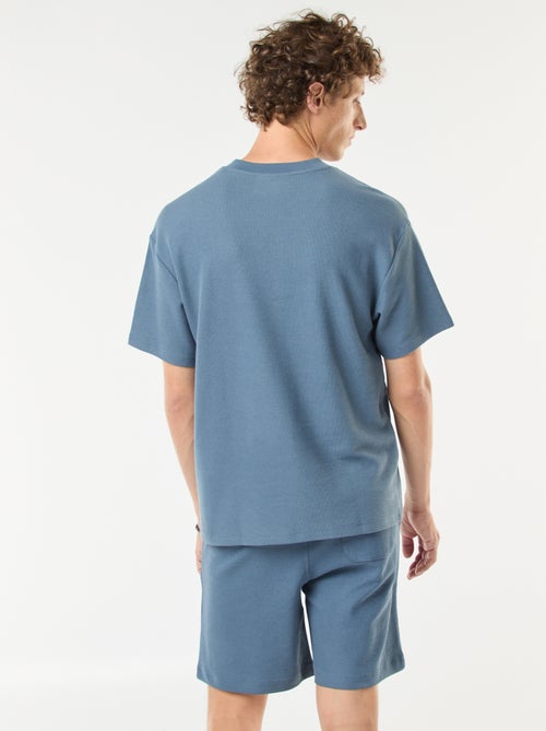 T-shirt en maille col V - Kiabi