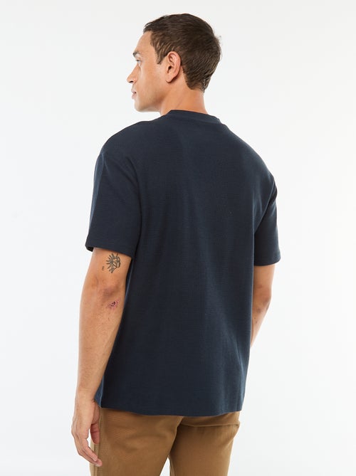 T-shirt en maille col V - Kiabi