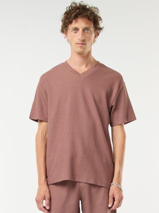T-shirt en maille col V
