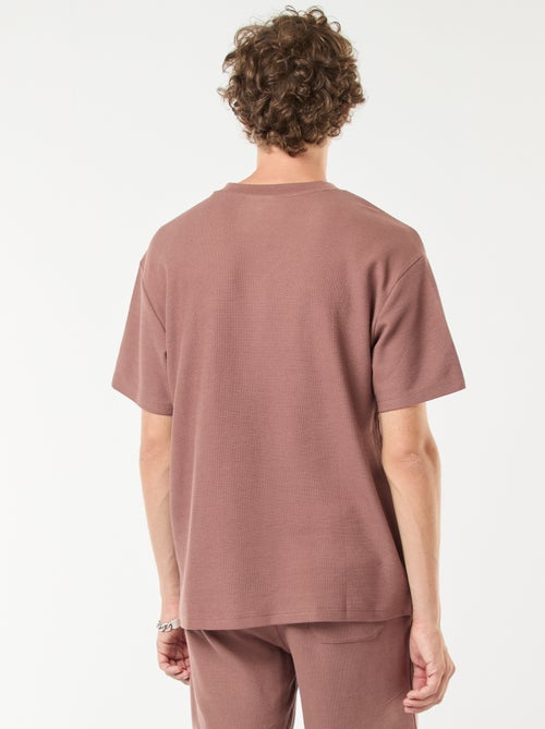 T-shirt en maille col V - Kiabi