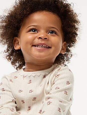 T-shirt en maille côtelée