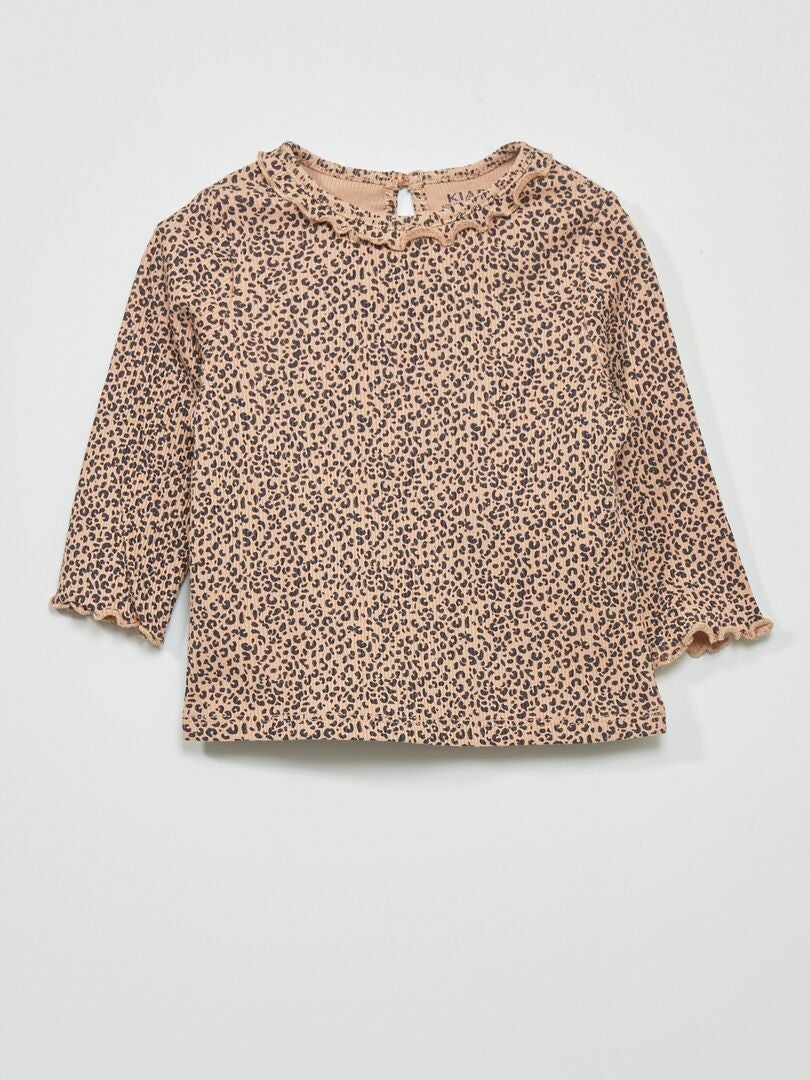 T-Shirt Femme Coton Chic - Manches Volantées - Haut Élégant Printemps/Été - Pour Sport Ou Ville - Taille XS à XL