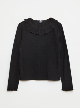 T-shirt en maille côtelée