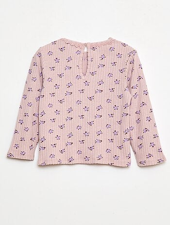 T-shirt en maille côtelée