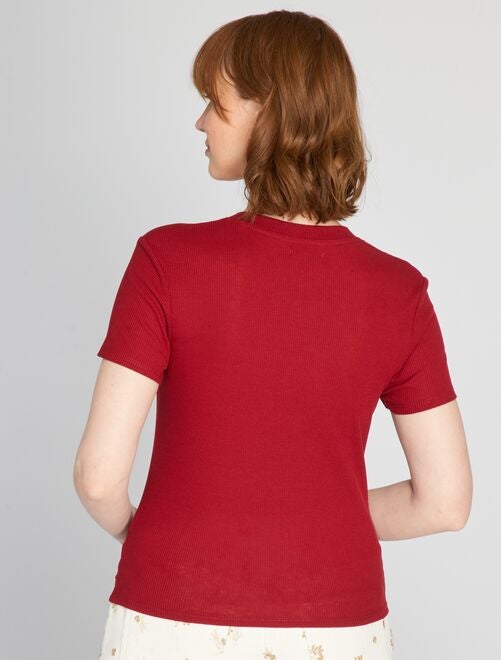 T shirt rouge femme