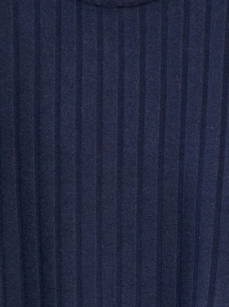 T-shirt en maille douce bleu marine - Kiabi