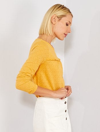 T-shirt en maille fantaisie - Kiabi