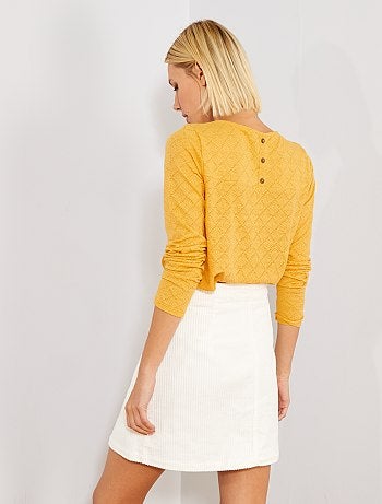 T-shirt en maille fantaisie - Kiabi