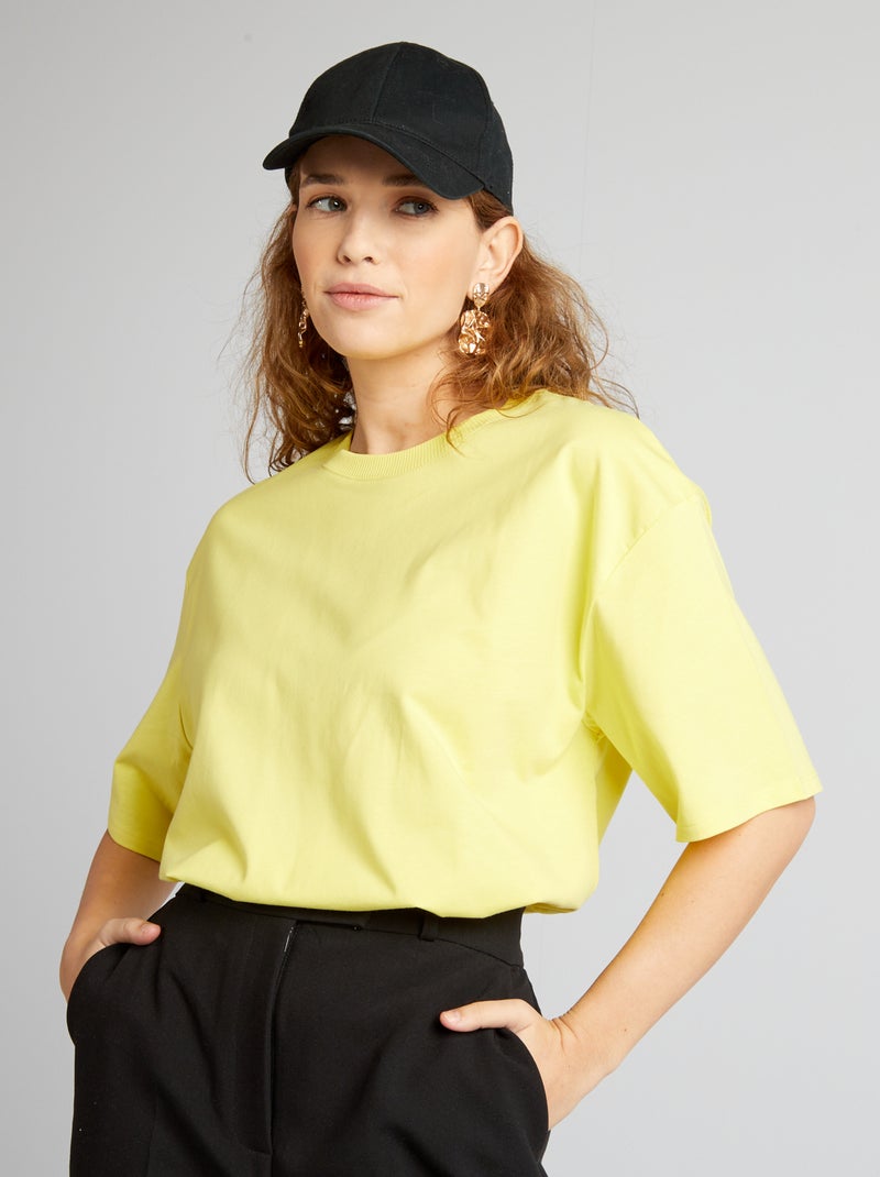 T-shirt en maille jersey - Tough Cotton™ Jaune - Kiabi