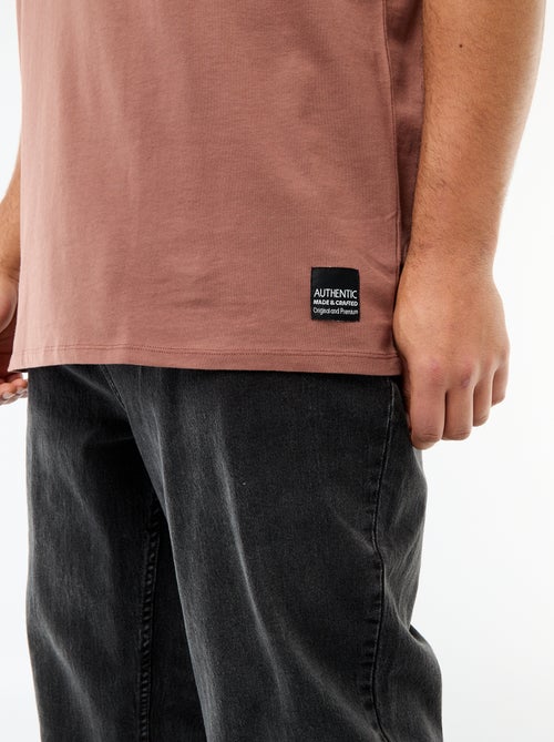 T-shirt en maille jersey à manches courtes - Kiabi