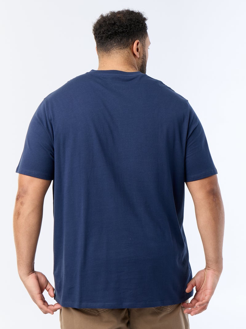 T-shirt en maille jersey à manches courtes Noir - Kiabi