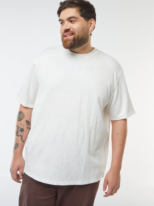 T-shirt en maille jersey avec broderies all over - Kiabi